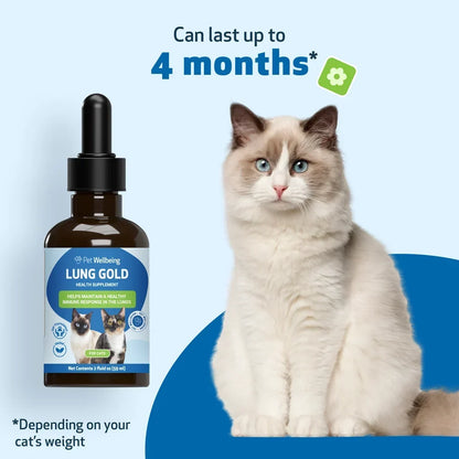 Pet Wellbeing Lung Gold for Cats