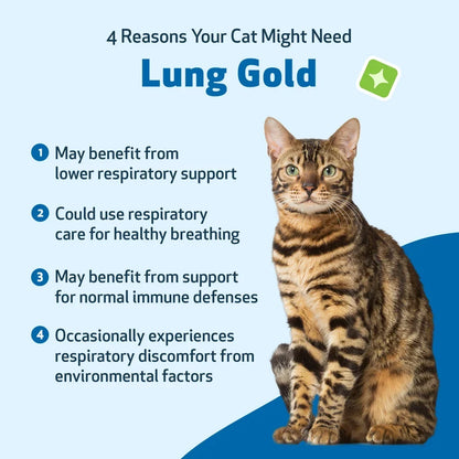 Pet Wellbeing Lung Gold for Cats