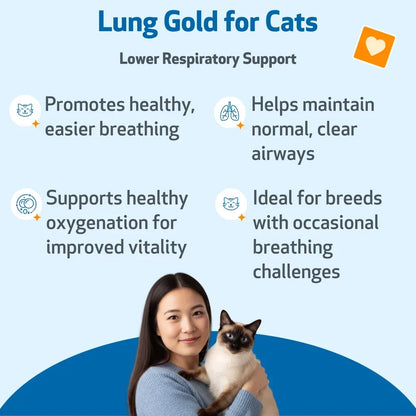Pet Wellbeing Lung Gold for Cats