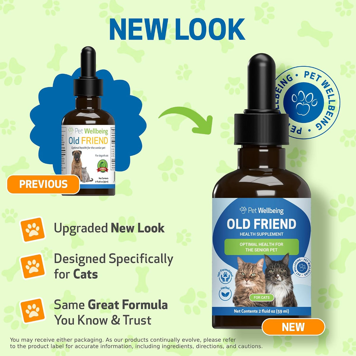 Pet Wellbeing Old Friend for Senior Cats