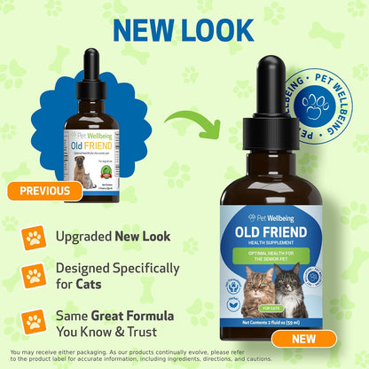 Pet Wellbeing Old Friend for Senior Cats