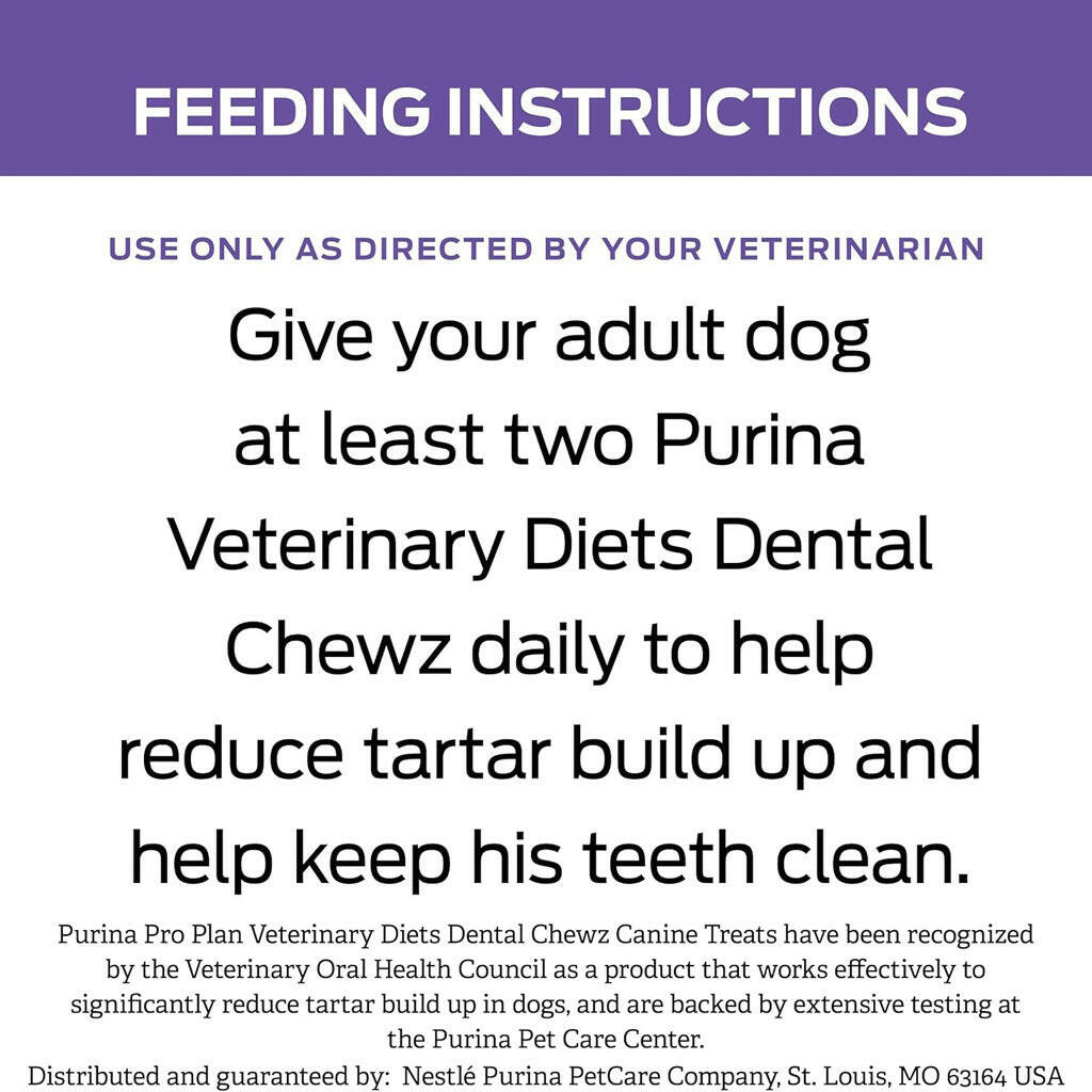 Purina Pro Plan Veterinary Diets Dental Chewz Dog Treats
