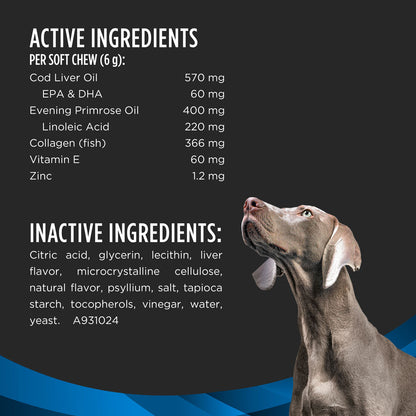 Purina Pro Plan Veterinary Diets Skin Care Soft Chew Supplement for Dogs