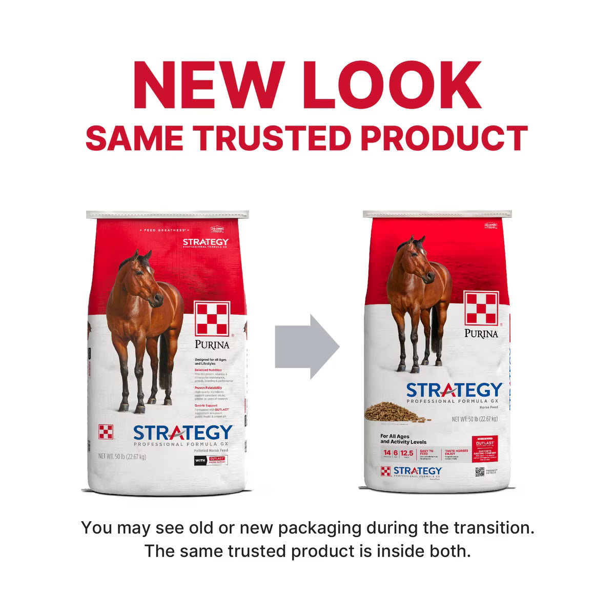Purina Stratefy Professional Formula GX Horse Feed, 50-lb