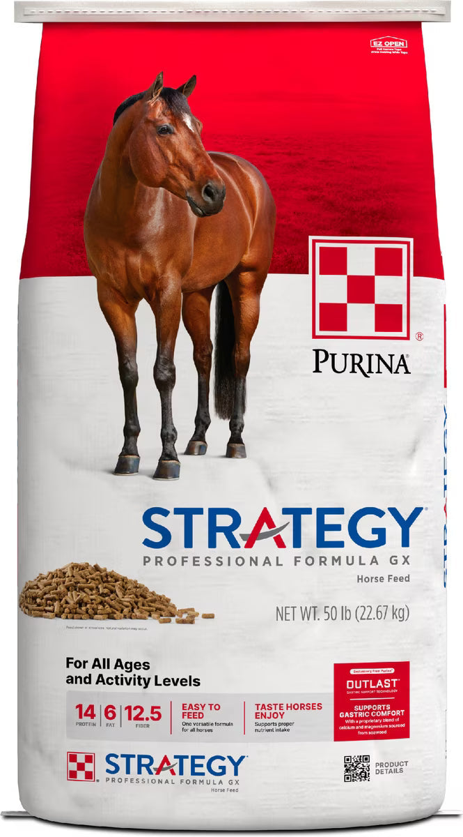 Purina Stratefy Professional Formula GX Horse Feed, 50-lb
