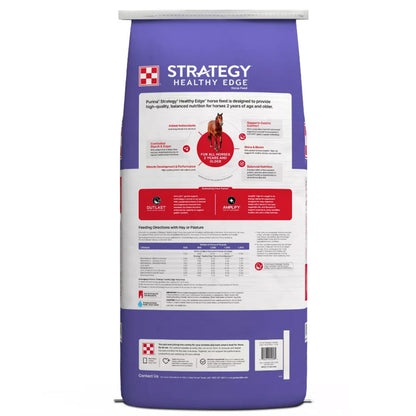 Purina Strategy Healthy Edge Horse Feed, 50-lb