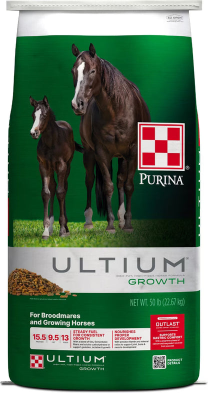 Purina Ultium Growth Horse Feed, 50-lb