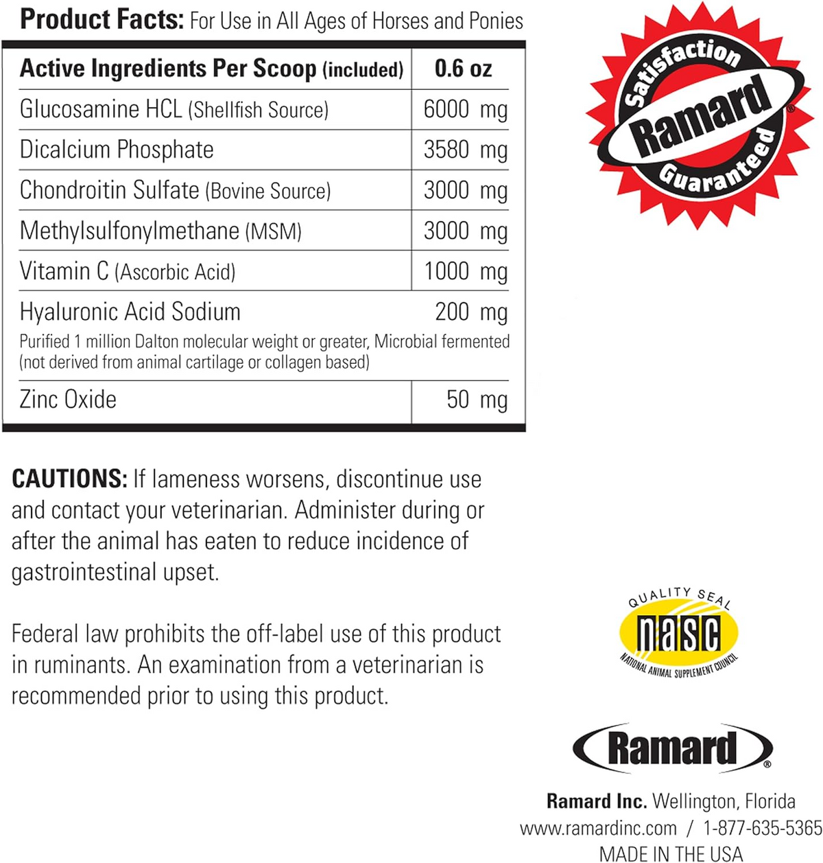 Ramard Total Joint Care Performance Supplements for Horses