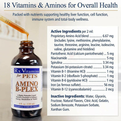 Rx Vitamins Amino B Plex, B Vitamin Complex Plus Amino Acids