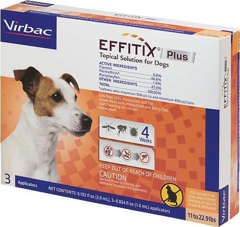 Effitix Plus for Small Dogs, 11-22.9 lbs, 3 Doses