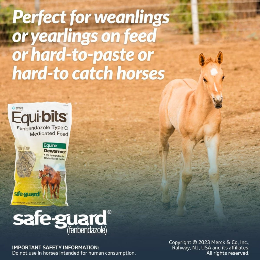 Safe-Guard Equi-Bits Equine Horse Dewormer Merck for Horses (1.25 LB)