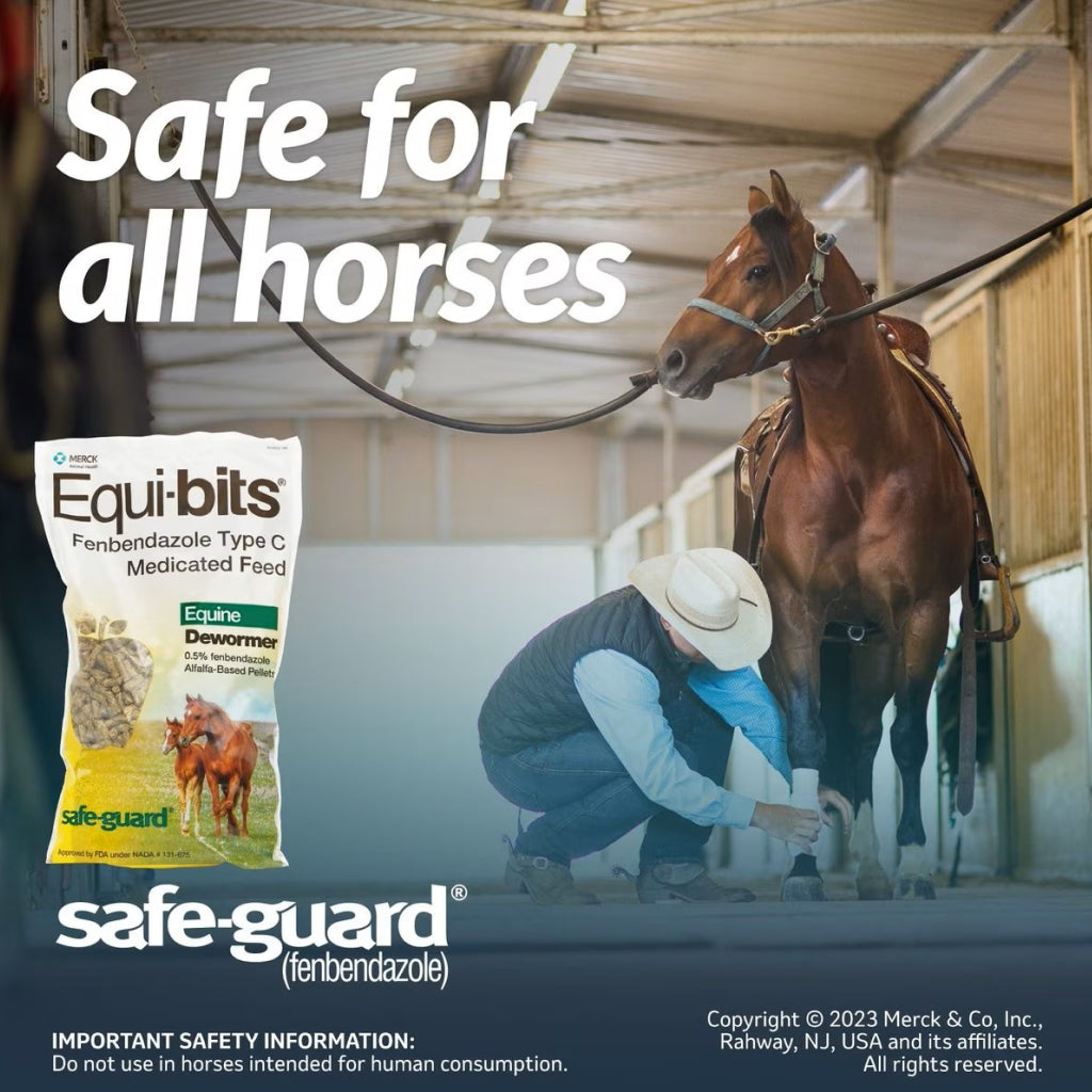 Safe-Guard Equi-Bits Equine Horse Dewormer Merck for Horses (1.25 LB)