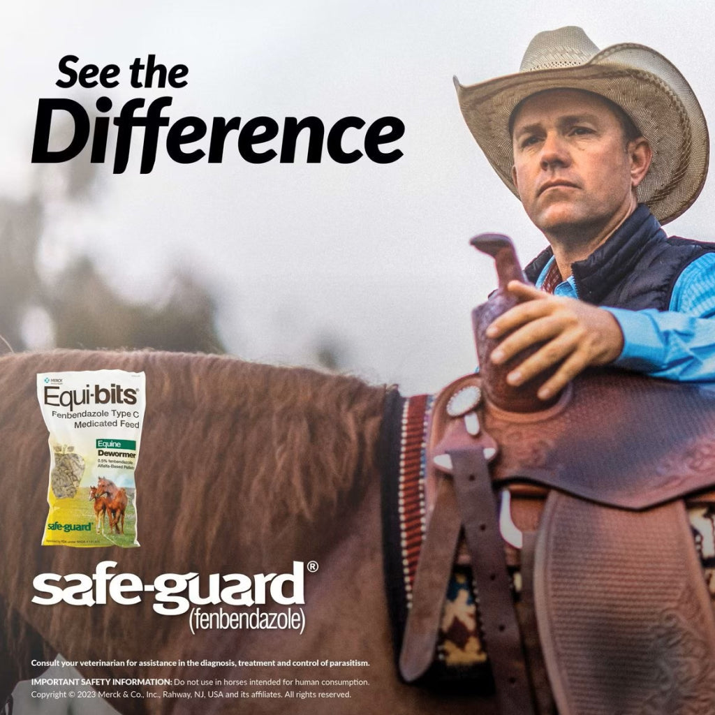 Safe-Guard Equi-Bits Equine Horse Dewormer Merck for Horses (1.25 LB)