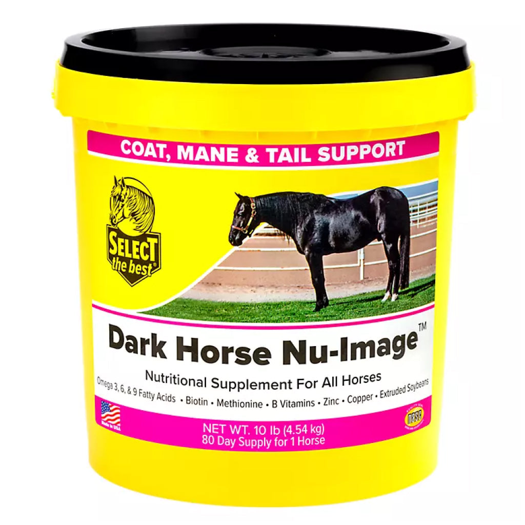 Select The Best Dark Horse Nu-Image Coat, Mane & Tail Support for Horses