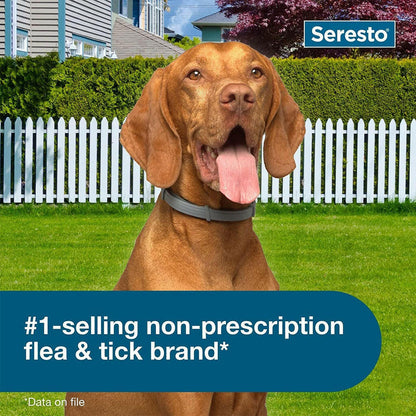 Seresto Flea & Tick Collar for Dogs, Over 18 lbs + Seresto Flea & Tick Collar for Dogs, Up to 18 lbs