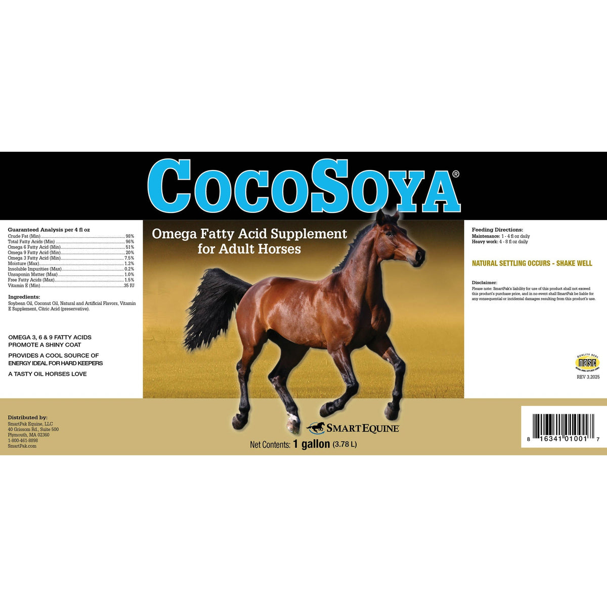 SmartEquine CocoSoya Essential Fatty Acid Formula for Horses