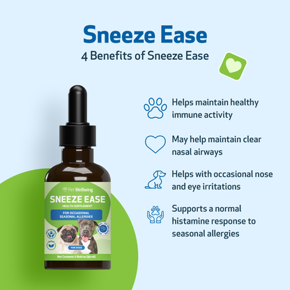 Sneeze Ease - Seasonal Allergy Defense for Dogs (2 oz)