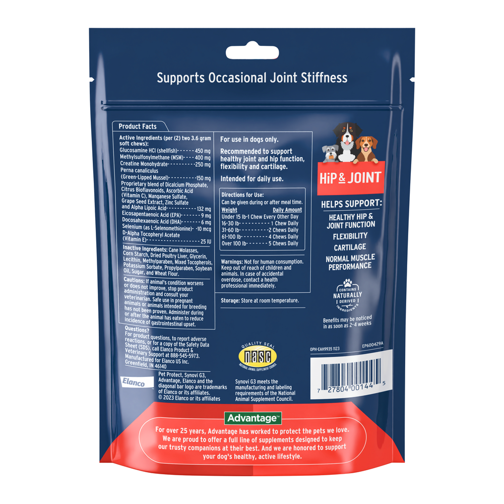 Synovi G3 Soft Chews Joint Supplement for Dogs
