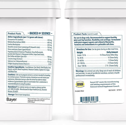 Synovi G4 Soft Chews Joint Supplement for Dogs