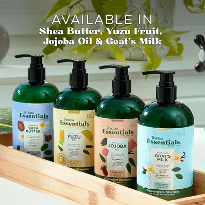 TropiClean Essentials Goat's Milk Hypoallergenic Shampoo for Dogs Puppies and Cats (16 oz)