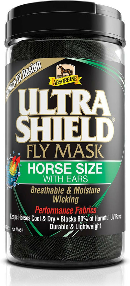 UltraShield Fly Mask with Ears for Horses