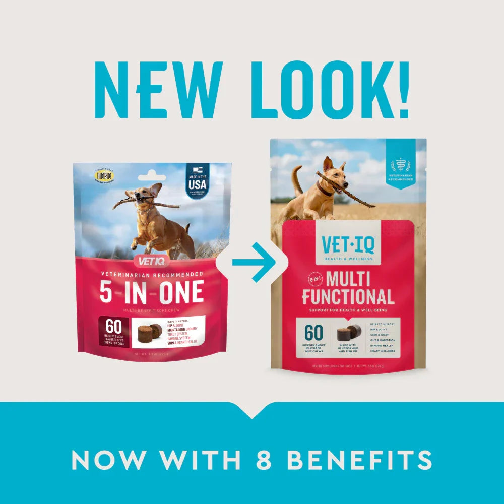 VetIQ 8-in-One Multi Functional Supplement for Dogs (60 soft chews)