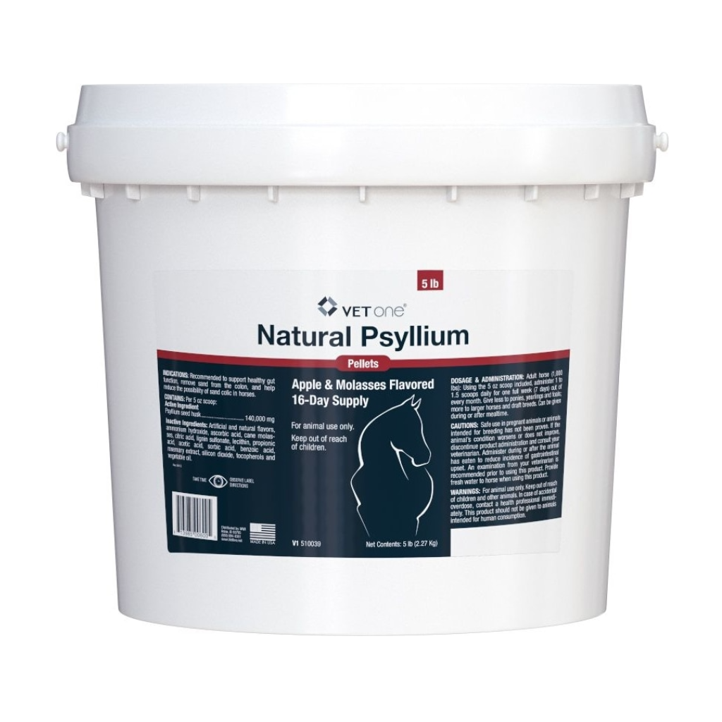 VetOne Psyllium Pellets Horse Supplements – Apple & Molasses Flavor