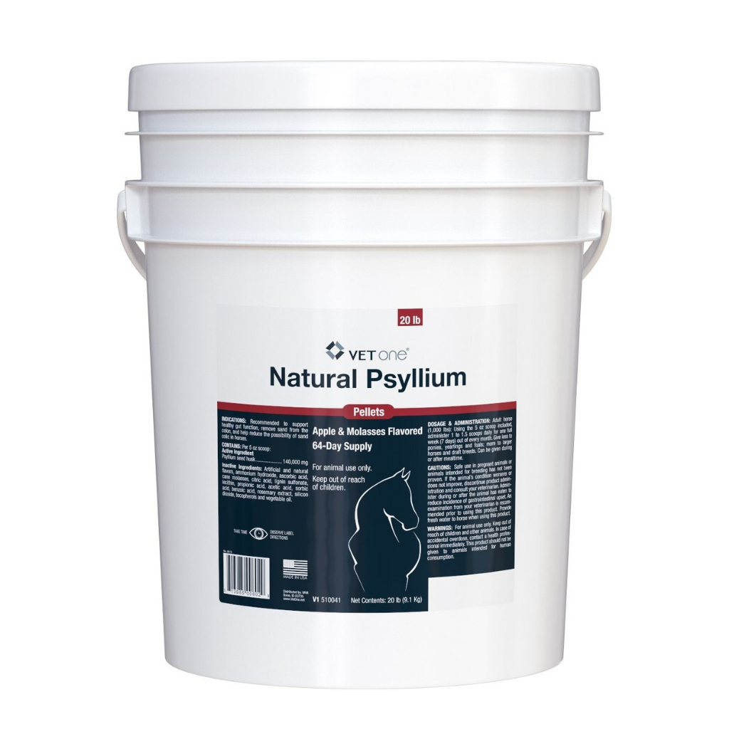 VetOne Psyllium Pellets Horse Supplements – Apple & Molasses Flavor