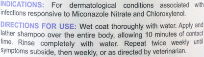 Vetoquinol Sebozole Medicated Shampoo for Dogs, Cats & Horses