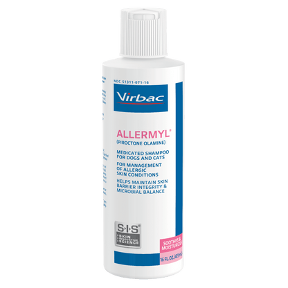 Virbac ALLERMYL Medicated Shampoo (Piroctone Olamine) for Dogs & Cats