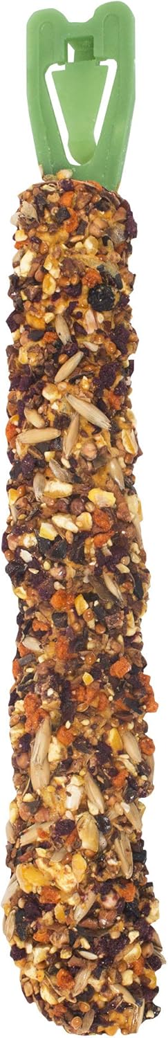 Vitakraft Crunch Sticks Apricot & Cherry Flavor Treats for Parrots, 2 Sitcks