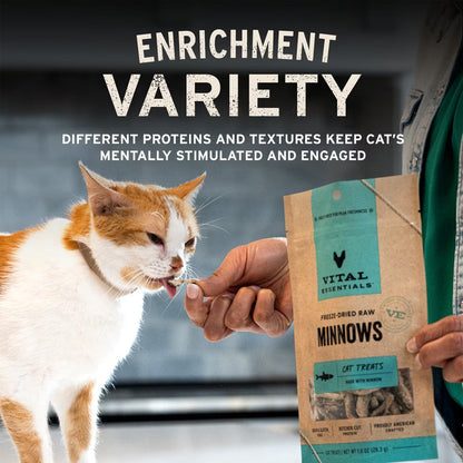 Vital Essentials Freeze-Dried Ahi Tuna Treats for Cats, 1.1-oz