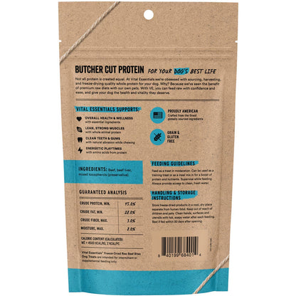Vital Essentials Freeze-Dried Beef Bites Treats for Dogs