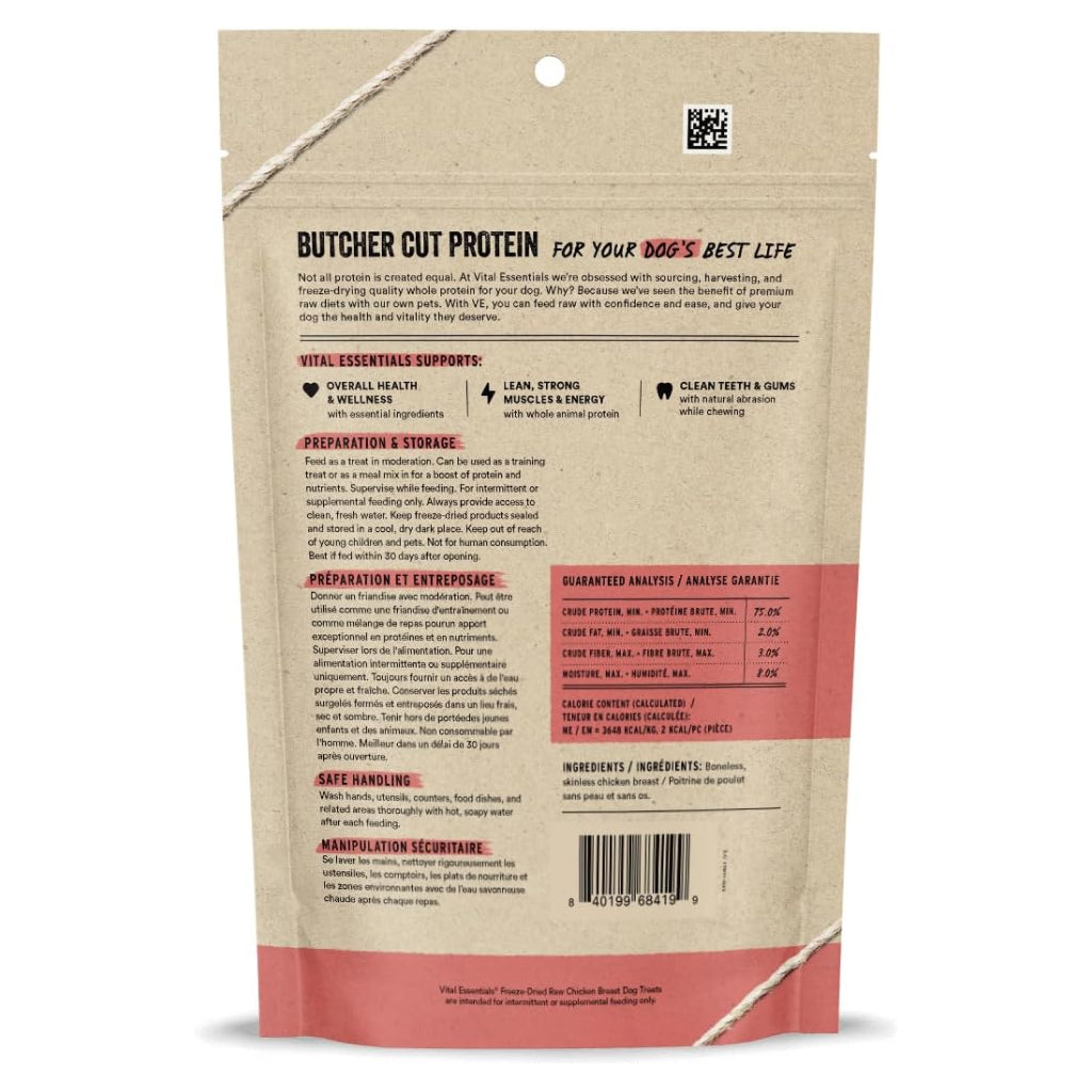 Vital Essentials  Freeze-Dried Raw Chicken Breast Treats For Dogs