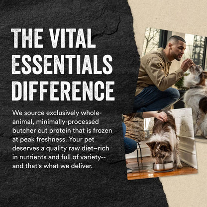 Vital Essentials Freeze-Dried Raw Protein Mix-In Ground Topper for Dogs