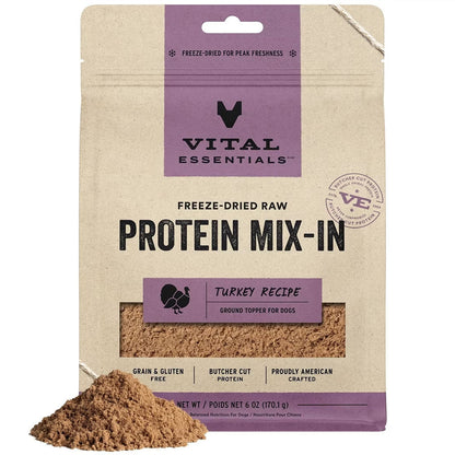 Vital Essentials Freeze-Dried Raw Protein Mix-In Ground Topper for Dogs