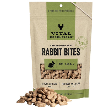Vital Essentials Freeze-Dried Raw Rabbit Bites Treats For Dogs