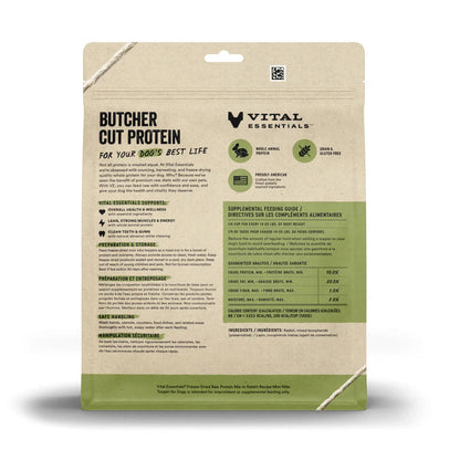 Vital Essentials Freeze-Dried Raw Rabbit Protein Mix-In Meal Topper for Dogs