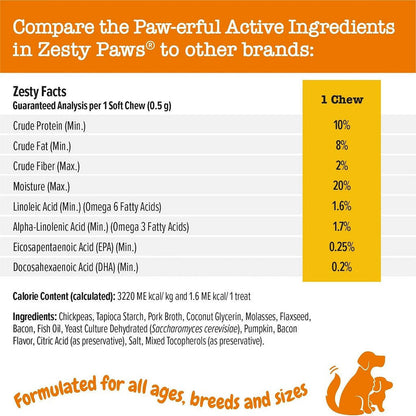 Zesty paws All-in-One Peanut Butter Flavored Multivitamin Training Bites for Dogs (8 oz)