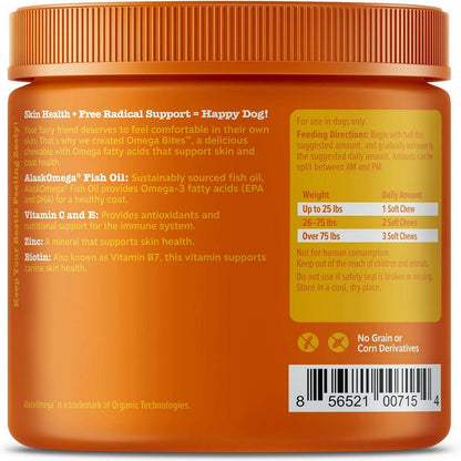 Zesty Paws Omega Bites Chicken Flavored Chews for Dogs (90 ct)