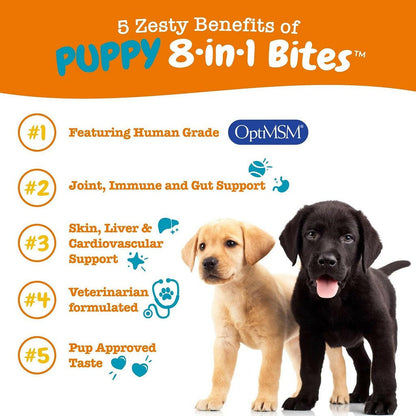 Zesty Paws Puppy 8-in-1 Multivitamin Chicken Flavored Bites for Puppies (90 ct)
