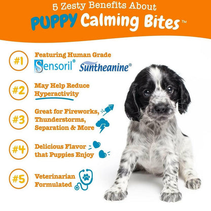 Zesty Paws Puppy Calming Bites Turkey Flavored Chews for Puppies (90 ct)