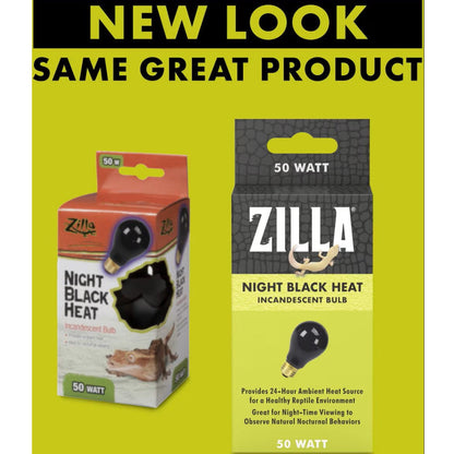 Zilla Night Black Heat Bulb for Reptiles