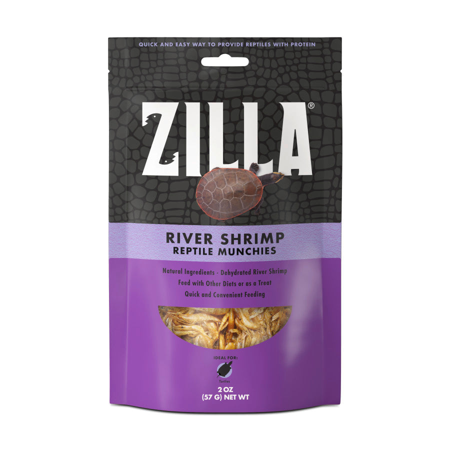 Zilla Reptile Munchies River Shrimp, 2-oz