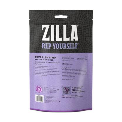 Zilla Reptile Munchies River Shrimp, 2-oz