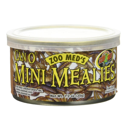 Zoo Med Can O' Mini Mealies Reptile & Bird Food & Treat (1.2 oz)