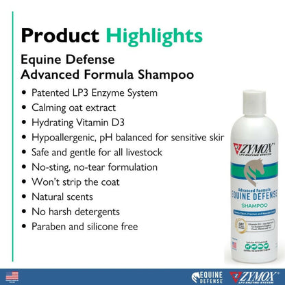 Zymox Equine Defense Advanced Formula Horse Shampoo