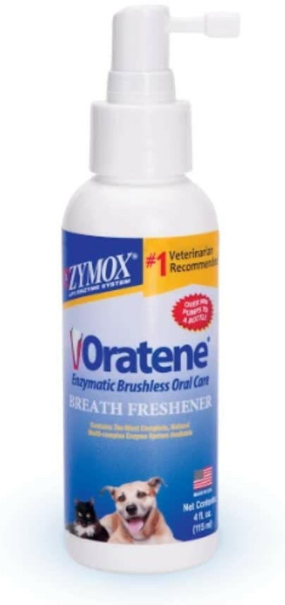 Zymox Oratene Breath Freshener for Dogs & Cats (4oz)