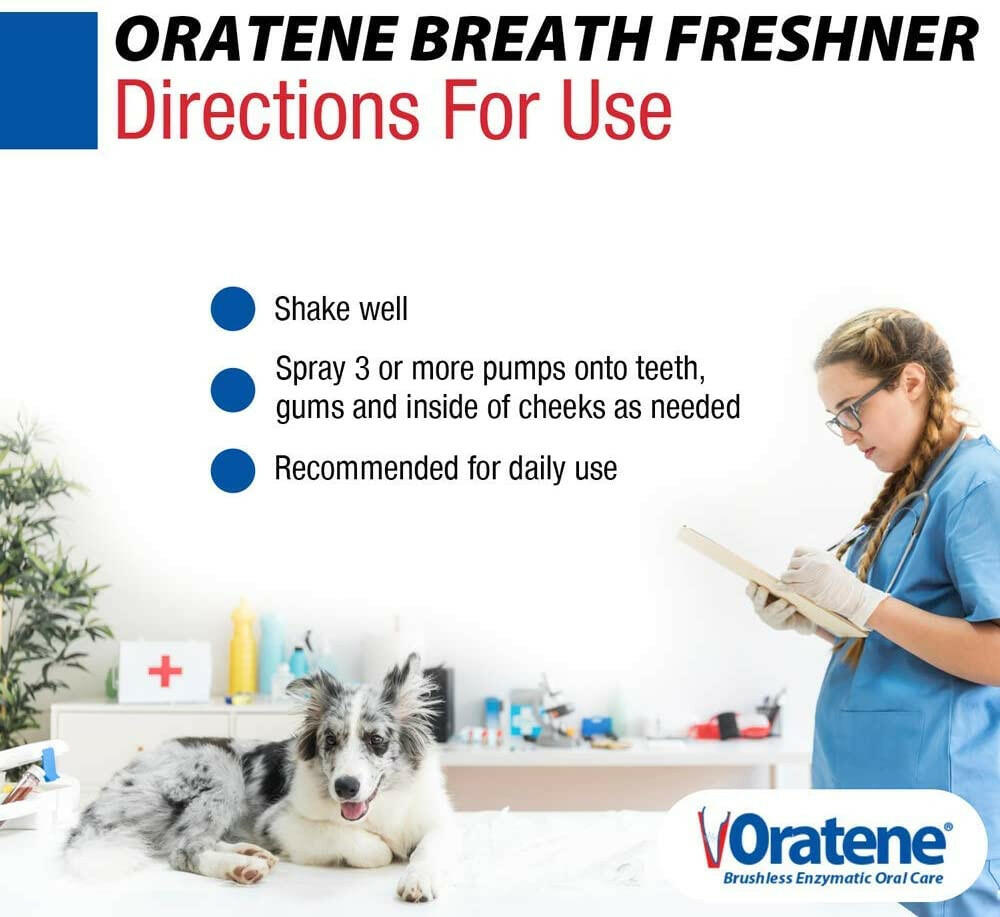 Zymox Oratene Breath Freshener for Dogs & Cats (4oz)