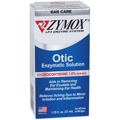 Zymox Otic Enzymatic Solution 1% Hydrocortisone